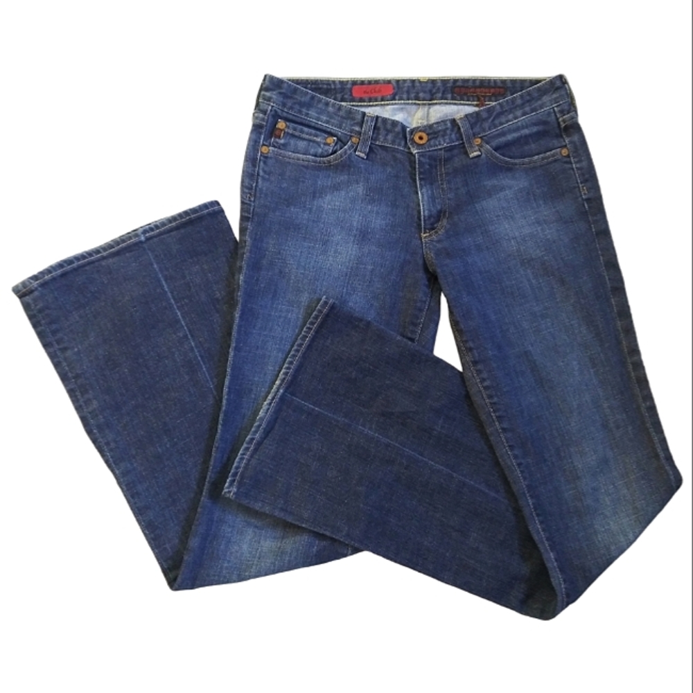 AG Adriano Goldschmied "The Club" dark wash wide leg flare jeans